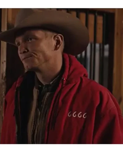 Jimmy Hurdstrom Yellowstone S04 Cotton Red Bomber Jacket