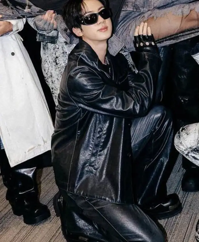 Jin BTS World Tour ARIRANG Los Angeles Black Jacket