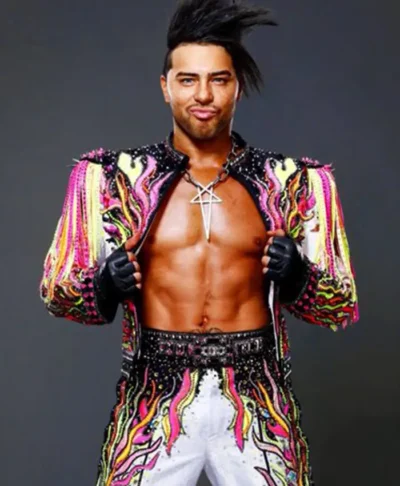 Joaquin Wilde WWE Las Vegas Multicolor Fringed Jacket