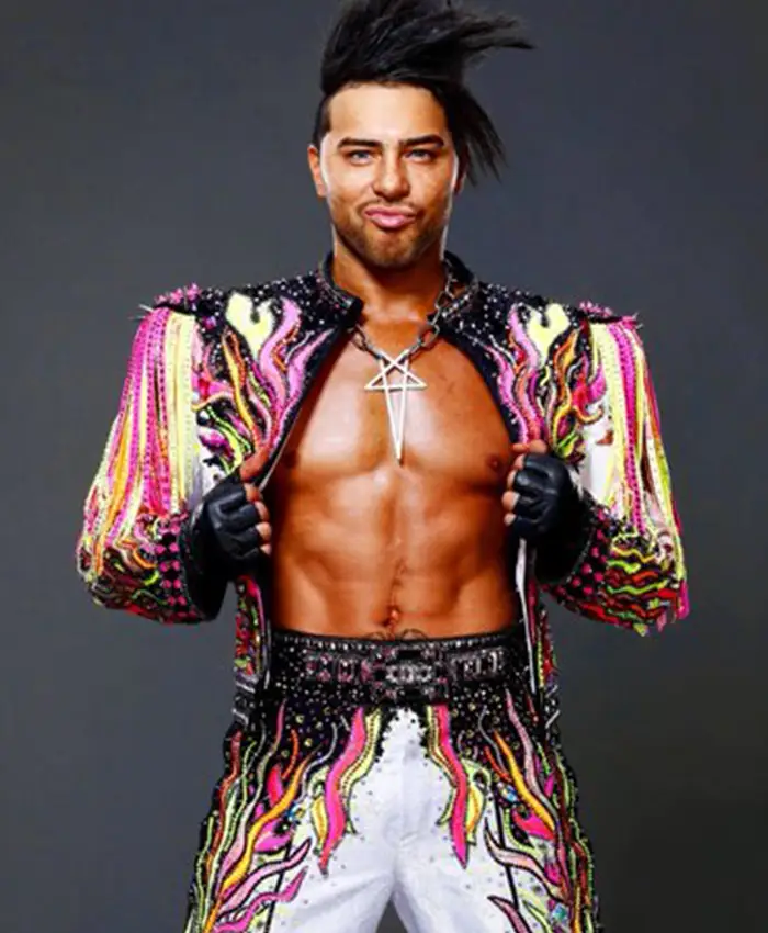 Joaquin Wilde WWE Las Vegas Multicolor Fringed Jacket