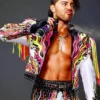 Joaquin Wilde WWE Las Vegas Multicolor Fringed Jacket