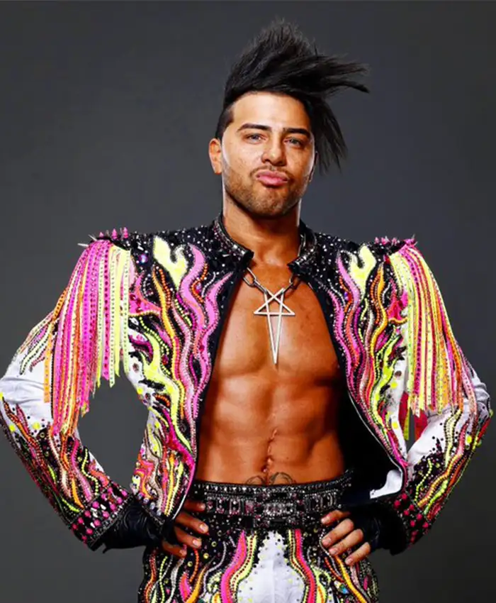 Joaquin Wilde WWE Las Vegas Multicolor Fringed Jacket