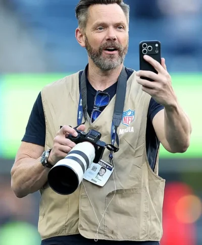 Joel McHale NFL Media Vest