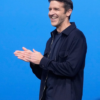 John Ternus Apple Keynote Blue Wool Jacket