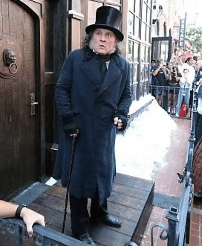 Johnny Depp SDCC Ebenezer Scrooge Wool Coat
