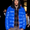 Jordan Clarkson New York Fashion Week Blue Puffer Jacket