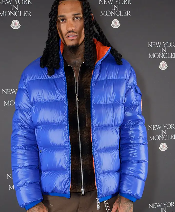 Jordan Clarkson New York Fashion Week Blue Puffer Jacket