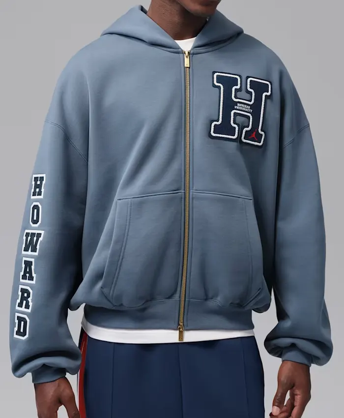 Jordan Flight x Howard University Men’s Fleece Full-Zip Hoodie