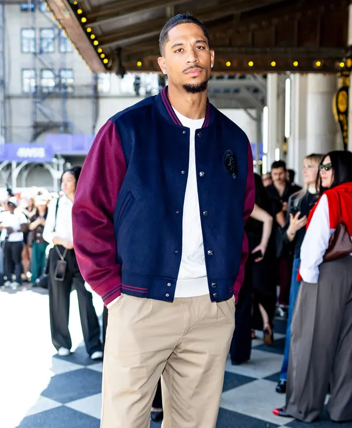 Josh Hart New York Fashion Blue Wool Varsity Jacket