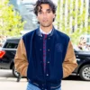 Josh Heuston New York Fashion Blue Wool-Blend Varsity Jacket