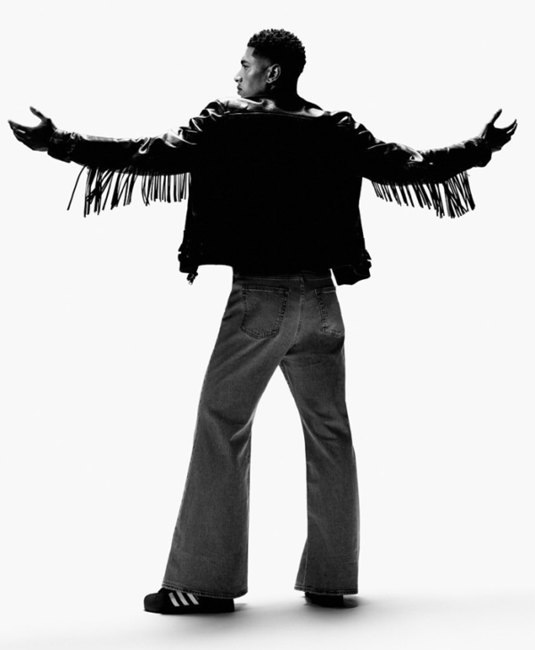 Jude Bellingham Adidas Fringe Black Leather Jacket