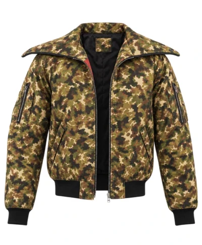 Jules Kounde Camouflage Zip-up Bomber Jacket