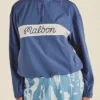 Julika Grosspietsch Malbon Blue Windbreaker Jacket
