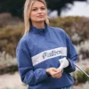 Julika Grosspietsch Malbon Blue Windbreaker Jacket