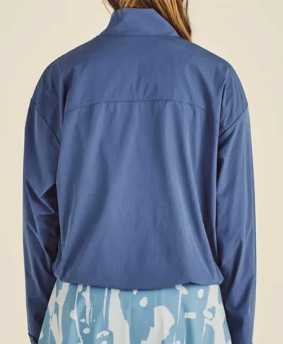 Julika Grosspietsch Malbon Blue Windbreaker Jacket