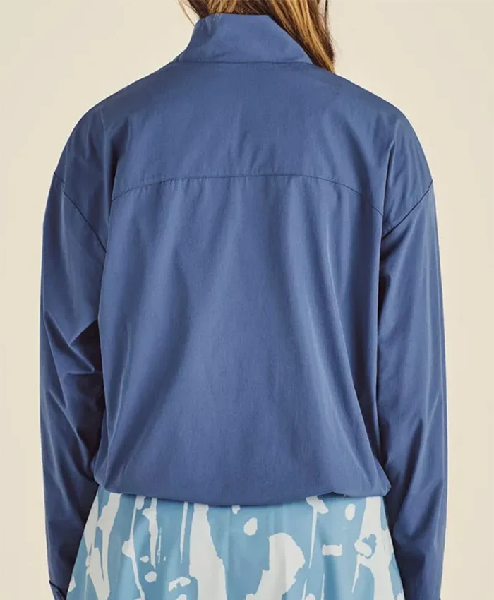 Julika Grosspietsch Malbon Blue Windbreaker Jacket