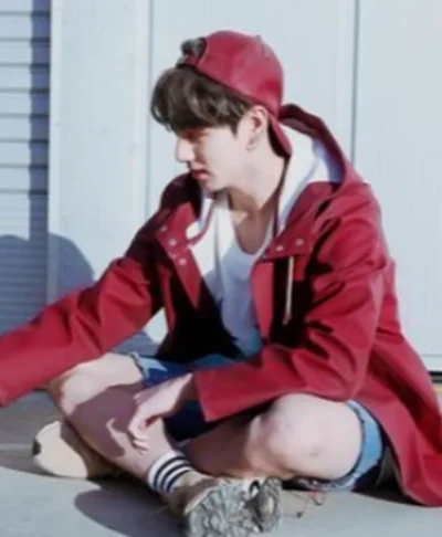 Jungkook BTS Hooded Brown Leather Jacket