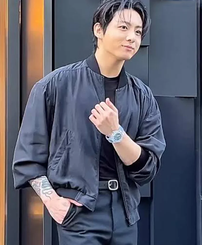 Jungkook Hublot Ginza Boutique Bomber Jacket