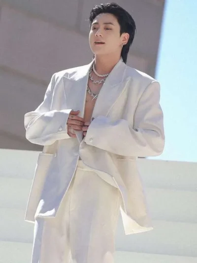Jungkook The Groovy Pop Anthem 3D White Suit