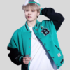 K-Pop BTS Jungkook ARMY Zip Baseball Logo Letterman Jacket
