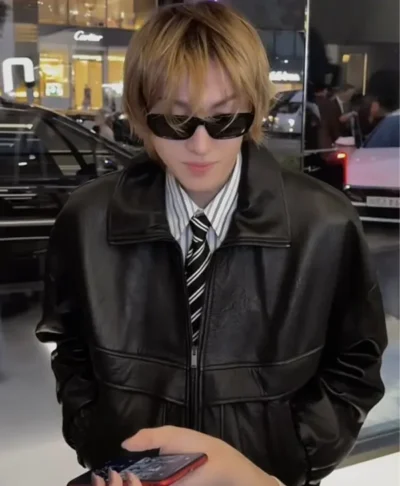 K-Pop Martin Cortis Saint Laurent Leather Jacket