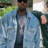 Kanye West Padded Blue Denim Jacket