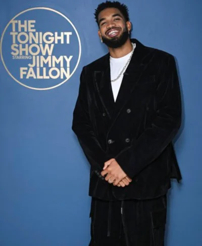 Karl-Anthony Towns Tonight Show Velvet Jacket