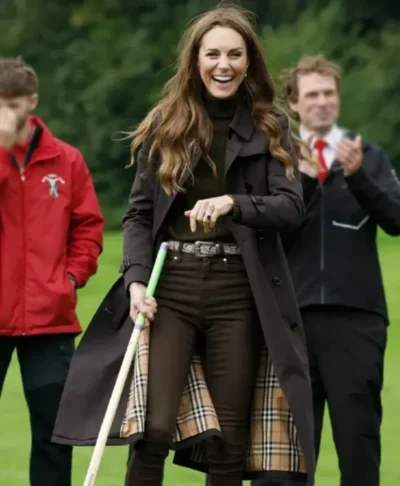 Kate Middleton Scotland Bute Shinty Wool Coat