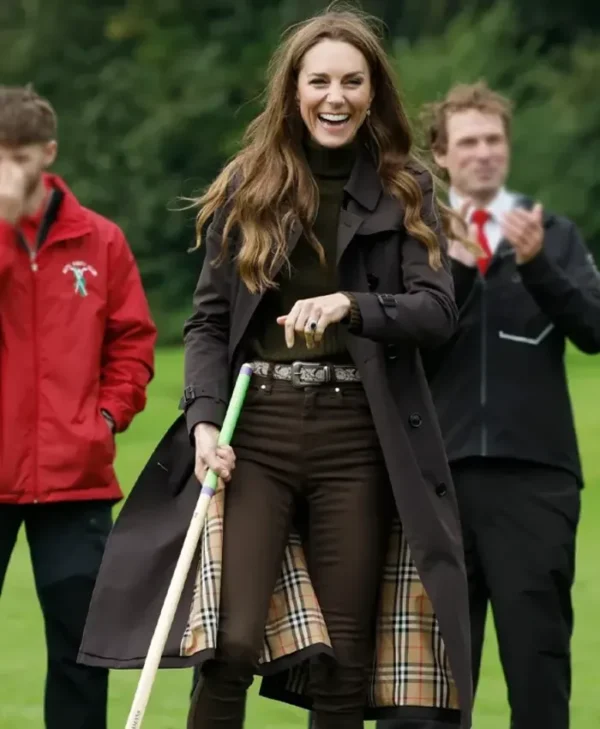 Kate Middleton Scotland Bute Shinty Wool Coat