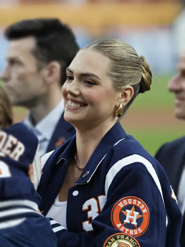 Kate Upton Houston Astros Satin Jacket