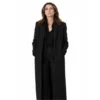 Keri Russell The Diplomat S4 Black Long Coat