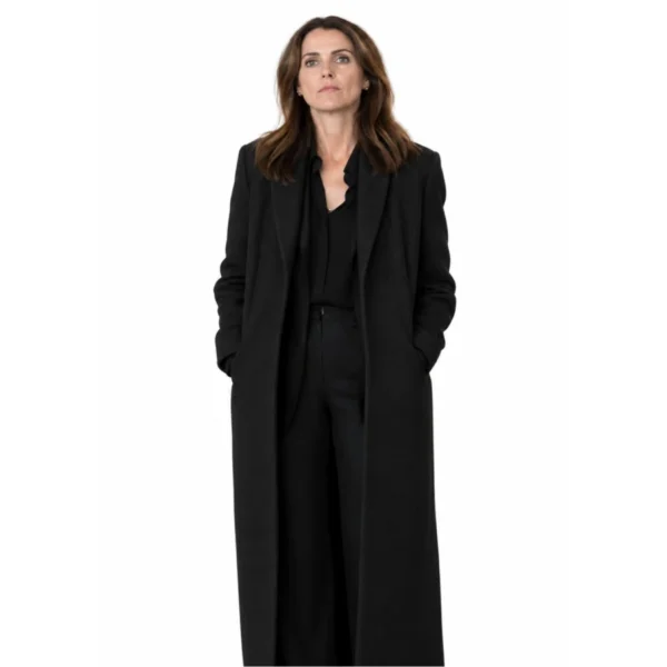 Keri Russell The Diplomat S4 Black Long Coat