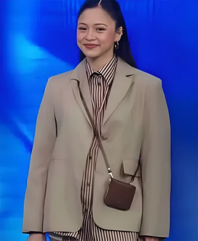 Kim Chiu Beige Oversized Blazer