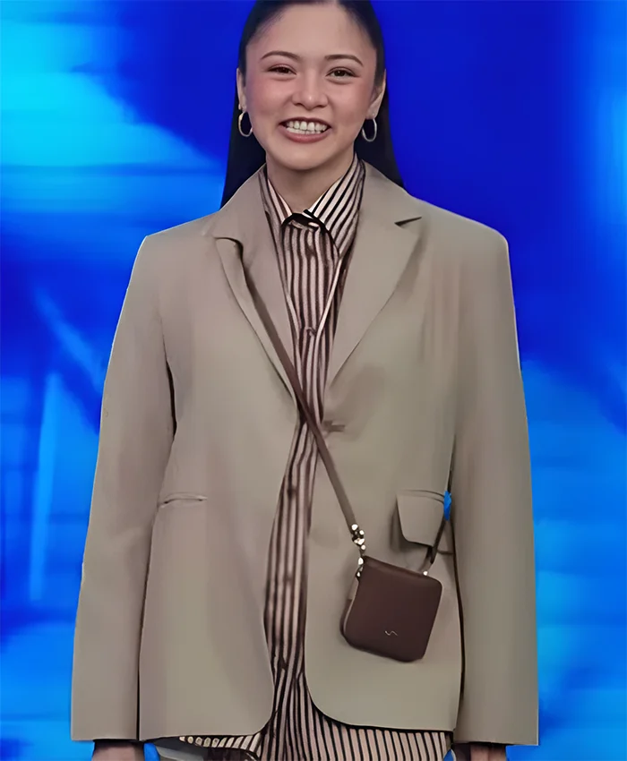 Kim Chiu Beige Oversized Blazer