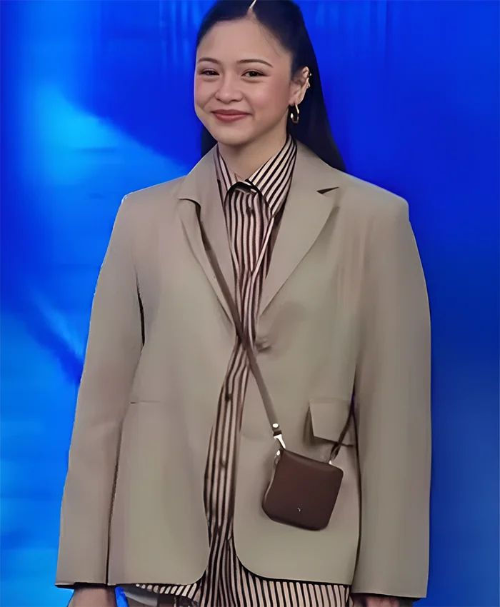 Kim Chiu Beige Oversized Blazer