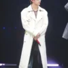 Kim Taehyung Off-White Diesel Coated Denim Trench Coat