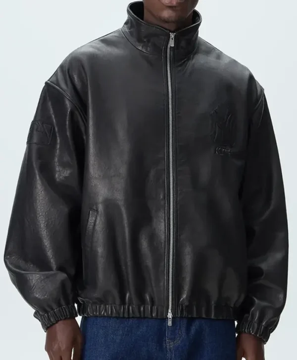 Kith NYC Yankees Leather Ames Coat