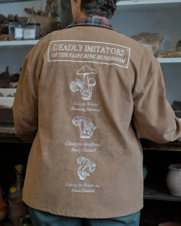 Knock Thrice Botanical Embroidered Canvas Jacket