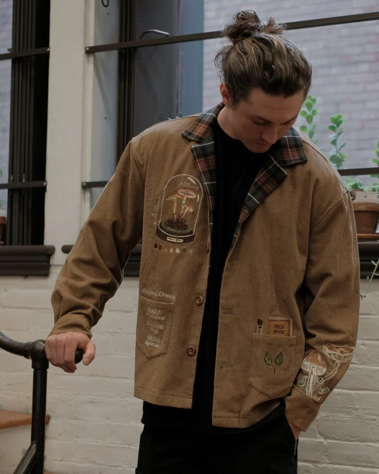 Knock Thrice Fantasy Mushroom Utility Coat