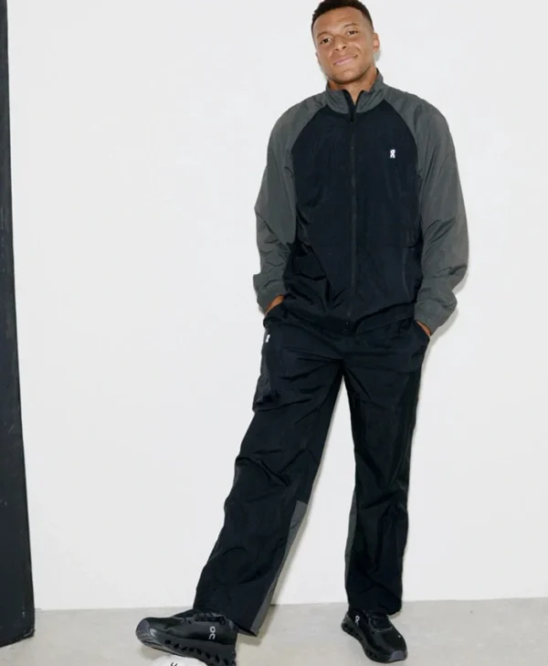 Kylian Mbappe On Running Black Track Jacket