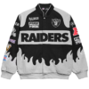 Las Vegas Raiders Chalk Line Black Racing Jacket