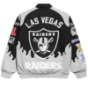 Las Vegas Raiders Chalk Line Black Racing Jacket
