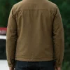 Last Seen 2026 Patrick Brammall Brown Cotton Jacket