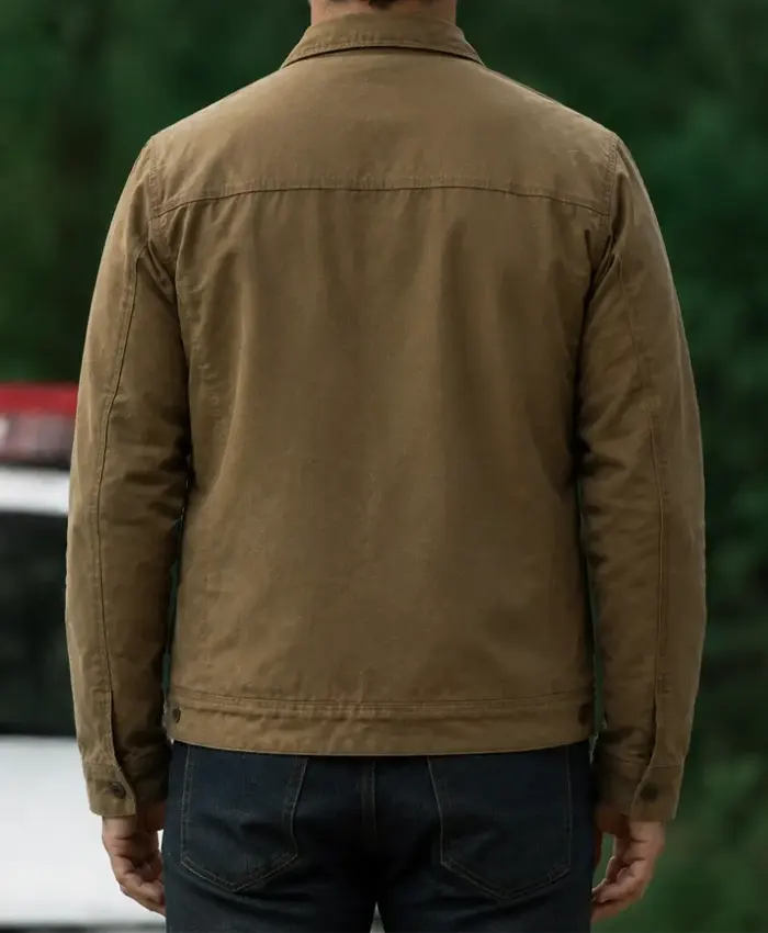 Last Seen 2026 Patrick Brammall Brown Cotton Jacket