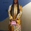 Law Roach 78th Emmy Floral-Embroidered Gold Coat