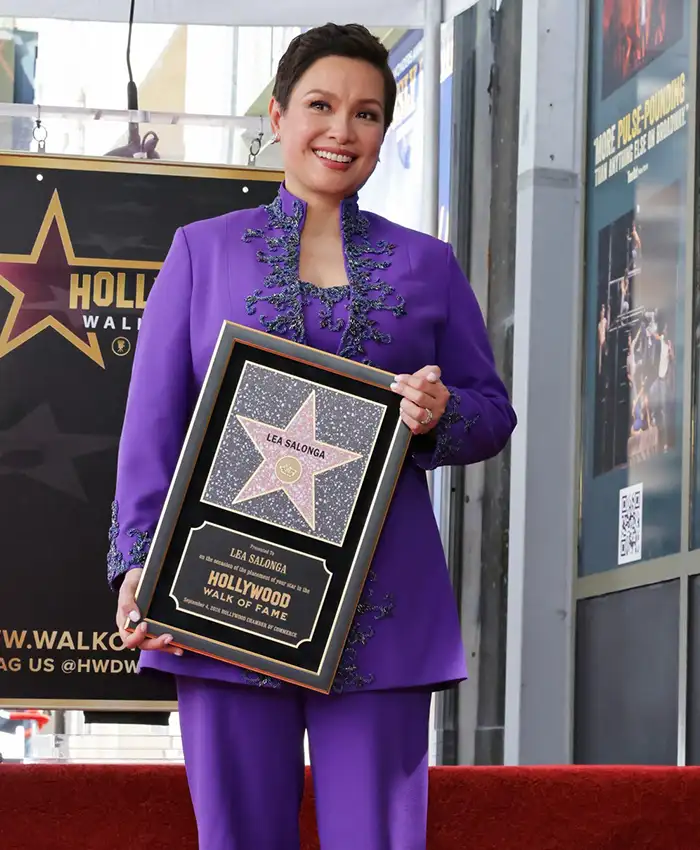 Lea Salonga Walk of Fame Purple Blazer