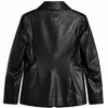 Leanne S02 Kristen Johnston Black Leather Blazer