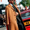 Lewis Hamilton Monza Ferrari F40 Camel Wool Overcoat