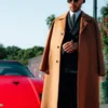 Lewis Hamilton Monza Ferrari F40 Camel Wool Overcoat