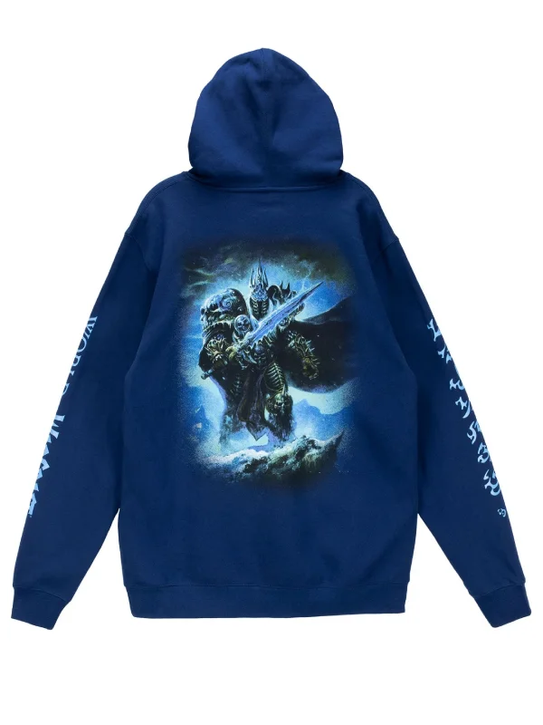 Lich King Arthas Zip Up Fleece Hoodie